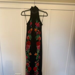 AFRM Floral and Black Dress